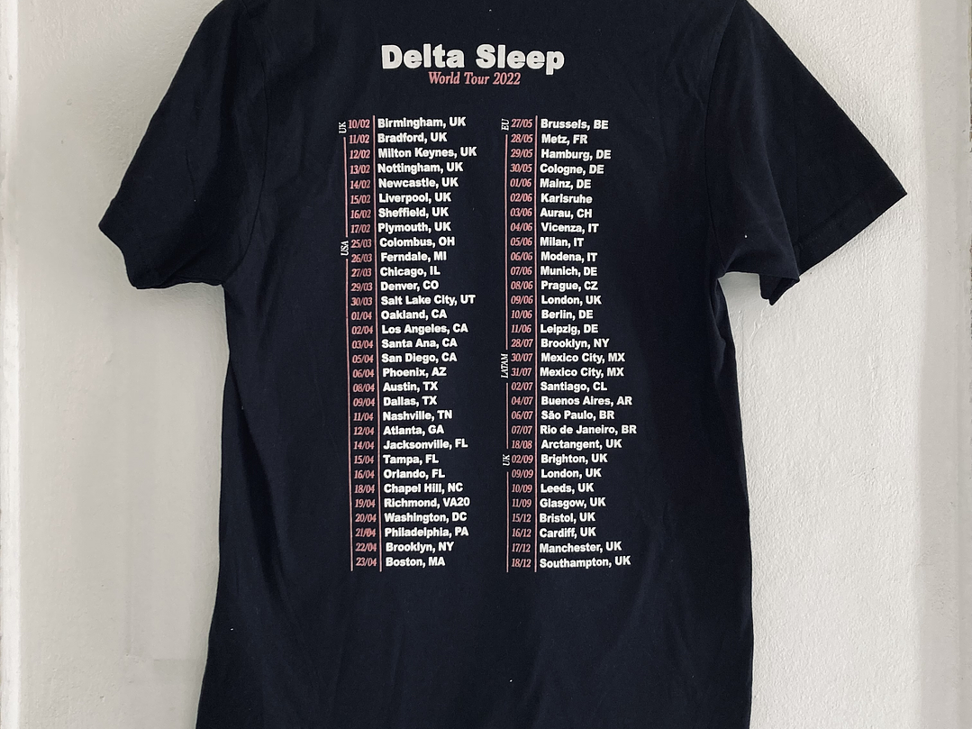 Delta Sleep - Polera Tour 2022 2