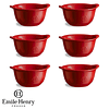 ﻿Set 6 Bowl Para Gratinar color rojo