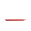 Bandeja Aperitivo mediana 10,5x31,5cm color rojo