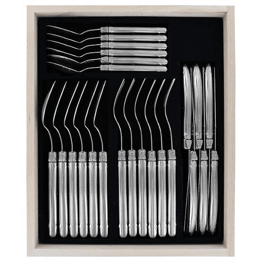 Set de 24 cubiertos Laguiole by Andre Verdier Inox