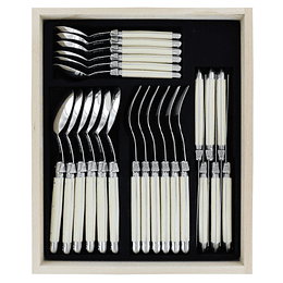 Set de 24 cubiertos Laguiole by Andre Verdier color Ivory