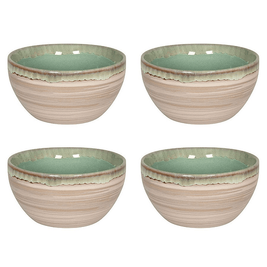 Set 4 Bowl NATURE GREEN SAND