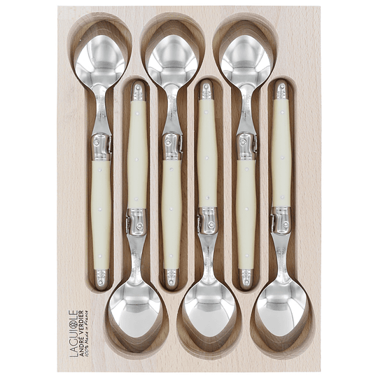 Set Cucharas Soperas 6 piezas color Ivory