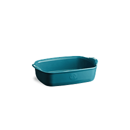 Fuente para horno rectangular individual azul