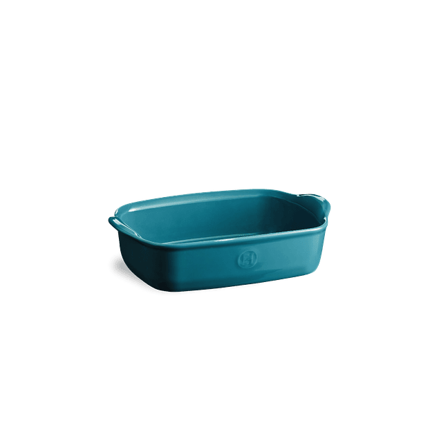Fuente para horno rectangular individual azul