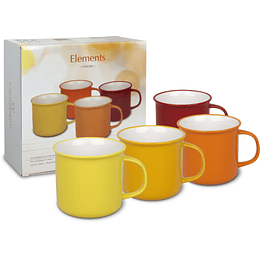 Set 4 Mugs con Caja de Regalo MAGMA