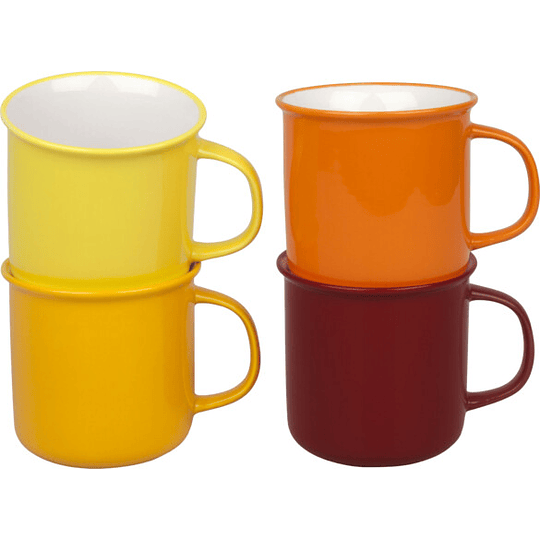 Set 4 Mugs con Caja de Regalo MAGMA