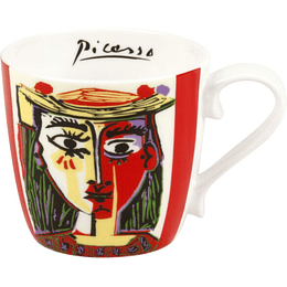 Set dos Tazones Picasso "Femme Au Chapeau"