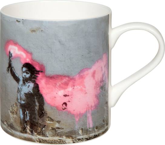 BECHER YOUNG REFUGEE IN  BY BANSKY (PORCELANA)