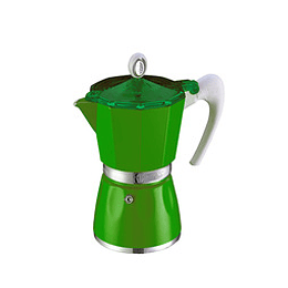 CAFETERA BELLA 3 TAZAS VERDE