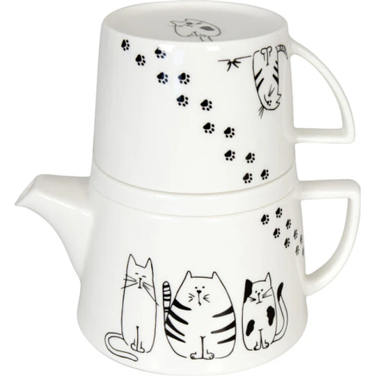 Tetera Para Uno Funny Cats 