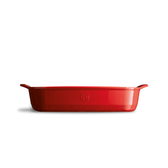 Fuente para horno rectangular mediana roja