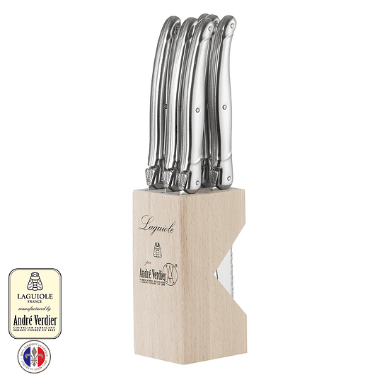 Set Cuchillo postre color negro Laguiole by Andre Verdier