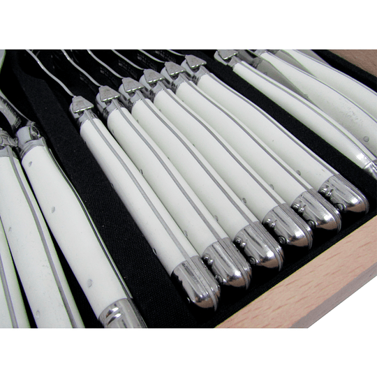 Set de 24 cubiertos Laguiole by Andre Verdier color Blanco