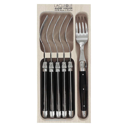 Set Tenedores Principales 6 piezas color negro