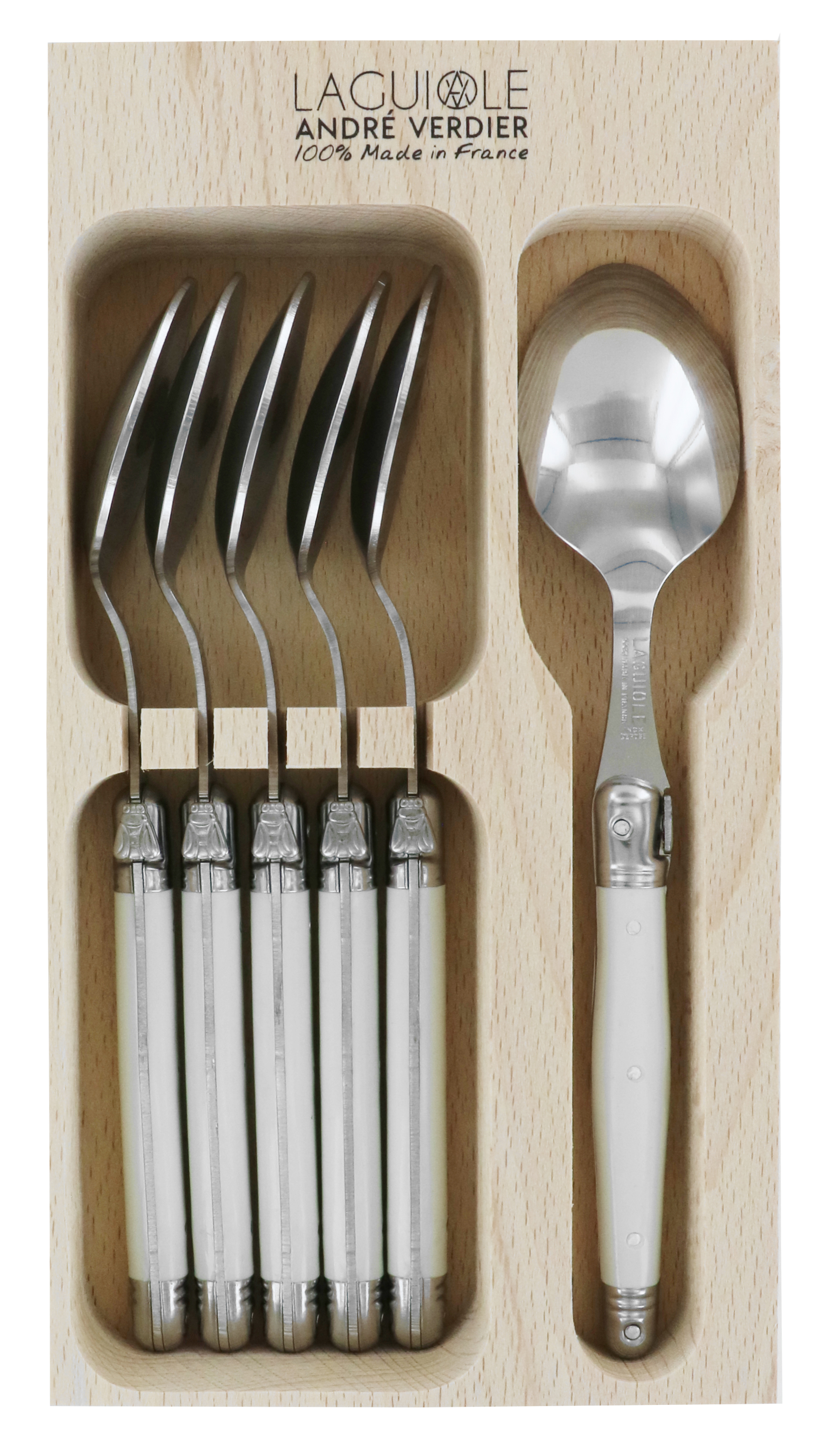 SET 6 CUCHARAS CAFÉ JET LOU LAGUIOLE