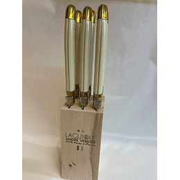 Set 6 cuchillos RETRO IVORY