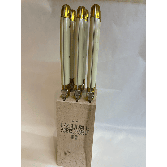 Set 6 cuchillos RETRO IVORY