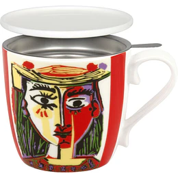 Mug c/tapa Picasso Femme Au Chapeau