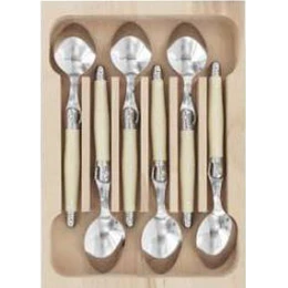 Set 6 unid. cucharas te ivory Laguiole by Andre Verdier