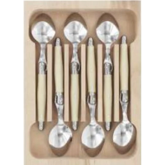 Set 6 unid. cucharas te ivory Laguiole by Andre Verdier