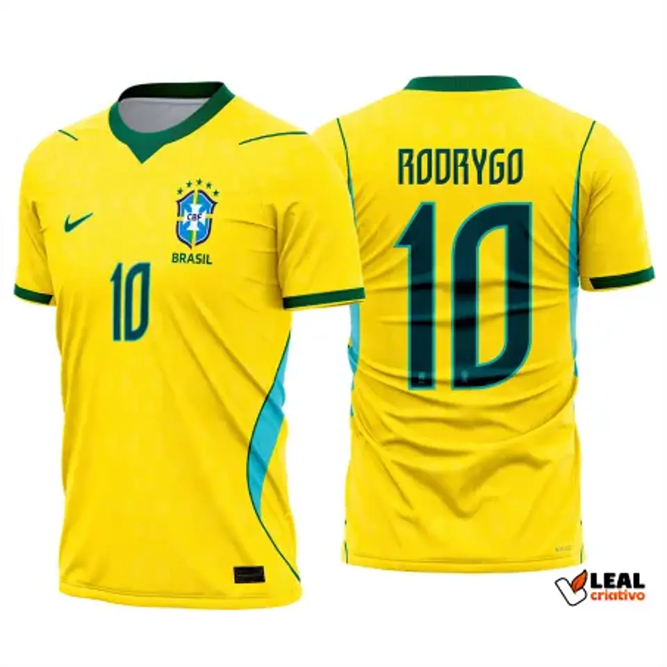 Arte Camisa Brasil 2026 Amarela Titular + Fonte Brasil 2026 1