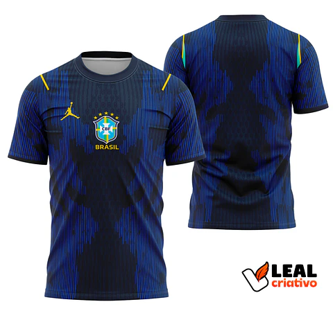 Arte Camisa Brasil 2026 Azul Away