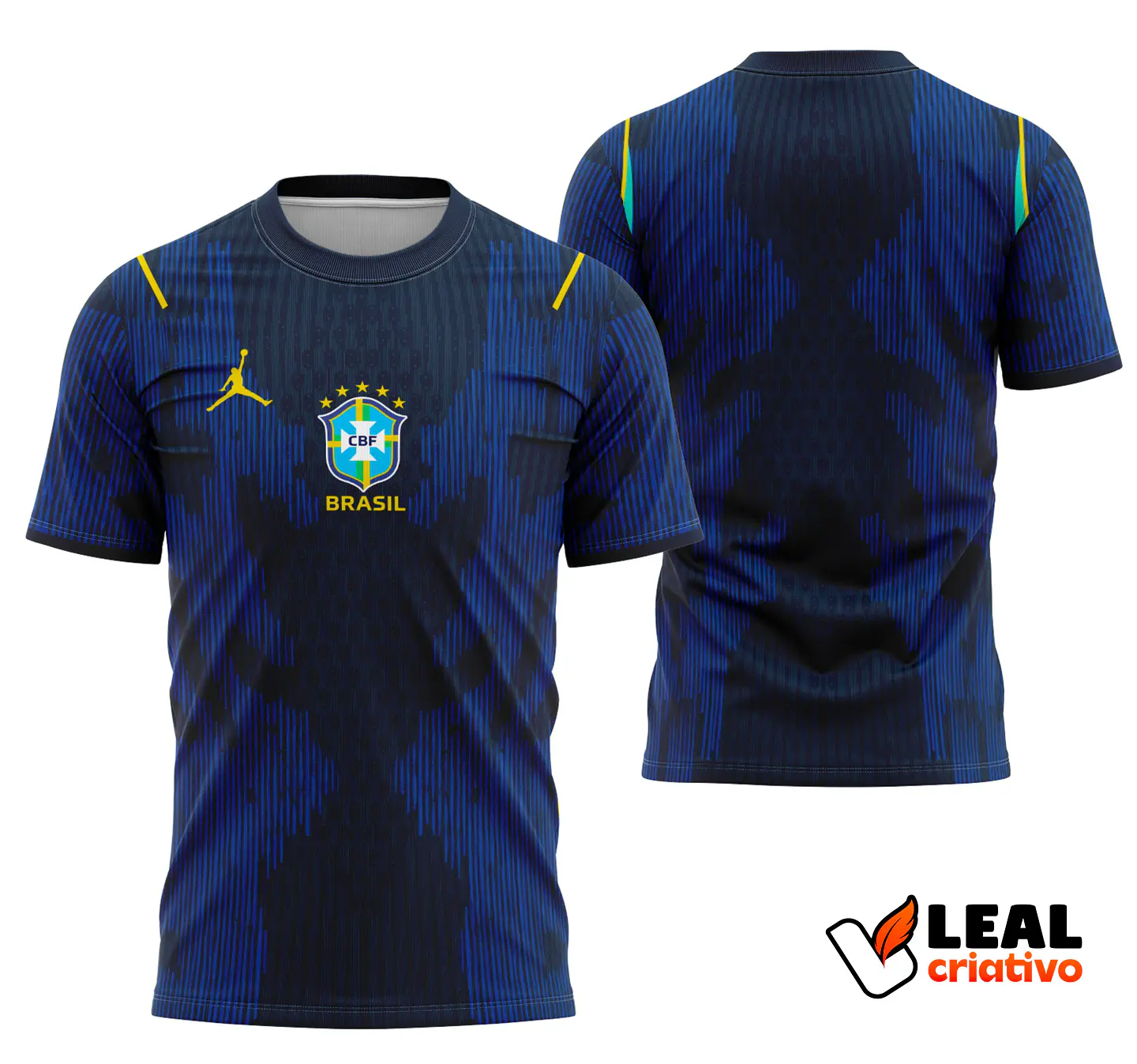 Arte Camisa Brasil 2026 Azul Away 1