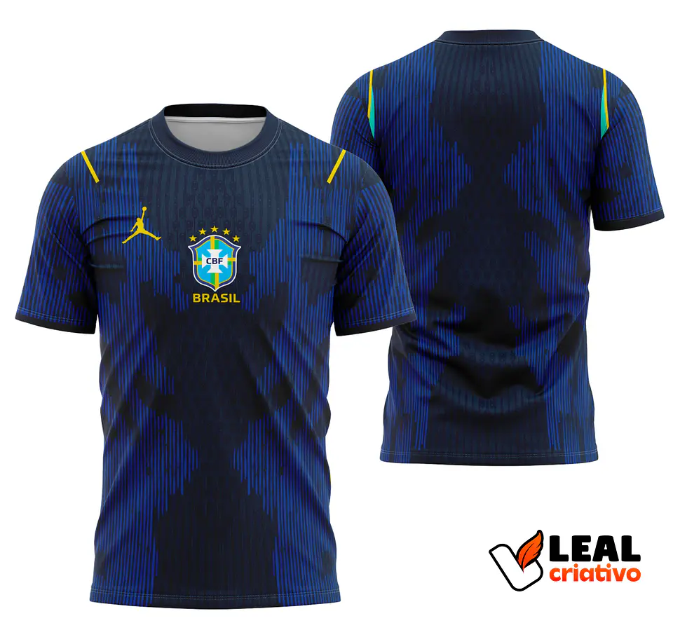 Arte Camisa Brasil 2026 Azul Away 1