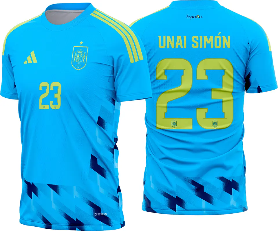 Arte Camisa Espanha Goleiro Copa 2026 1