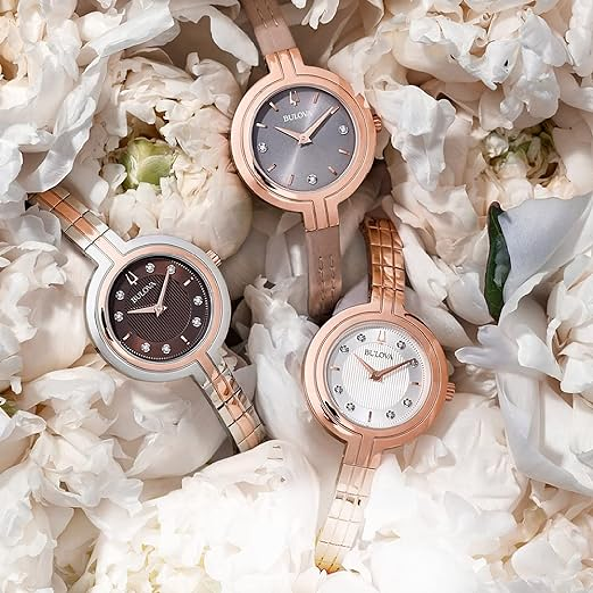 Sale Reloj Reloj Bulova Dama Diamantes Reloj De Pulsera Con Diamantes  Rhapsody Two Tones Para Dama