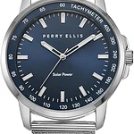 Reloj Perry Ellis para caballero, movimiento a base de energía solar