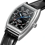 Reloj automático para hombre, marca Forsining, clásico de lujo, función de fecha, forma de Tonneau