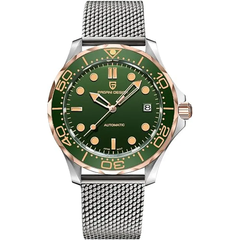 Reloj automático de buceo Pagani Design 007-Model para hombre, movimiento NH35