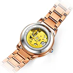 Reloj mecánico automático Rorios, para dama, cielo estrellado, luminoso, esfera de diamantes