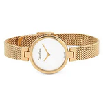 Reloj a cuarzo Calvin Klein para dama; modelo K8G23626, en tono oro rosa.