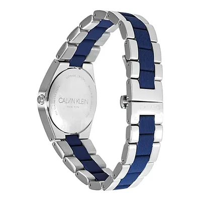 Reloj a cuarzo suizo Clavin Klein, unisex. Modelo K9E231VX