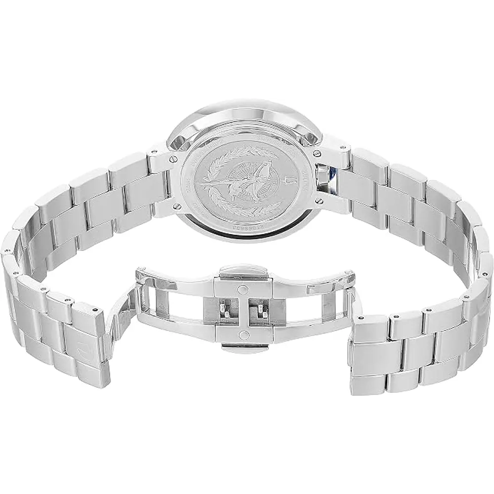 Lujo: reloj para dama Bulova, Rubaiyat de esfera azul y cristal de zafiro, modelo: 96R225