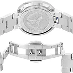 Lujo: reloj para dama Bulova, Rubaiyat de esfera azul y cristal de zafiro, modelo: 96R225