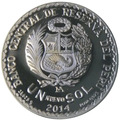 Moneda de plata por el centenario del natalicio de José Abelardo Quiñones