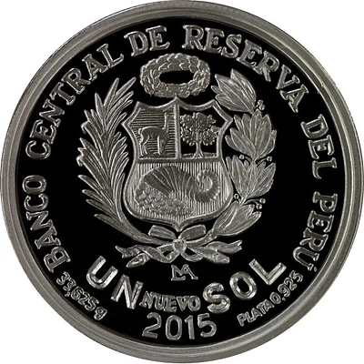 Moneda de plata por los 450 aniversario de la Casa Nacional de Moneda de Lima