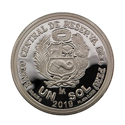 Moneda de plata por el centenario del fallecimiento de Ricardo Palma