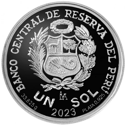 Moneda de plata por los 150 aniversario de relaciones diplomáticas Perú - Japón