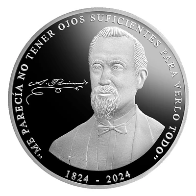 Moneda de plata por el bicentenario del nacimiento de Antonio Raimondi