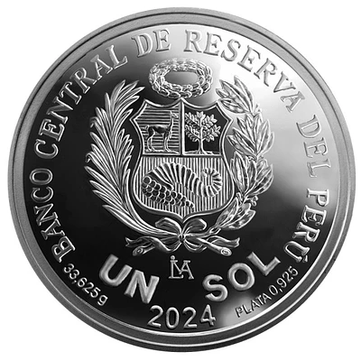 Moneda de plata por el bicentenario del nacimiento de Antonio Raimondi