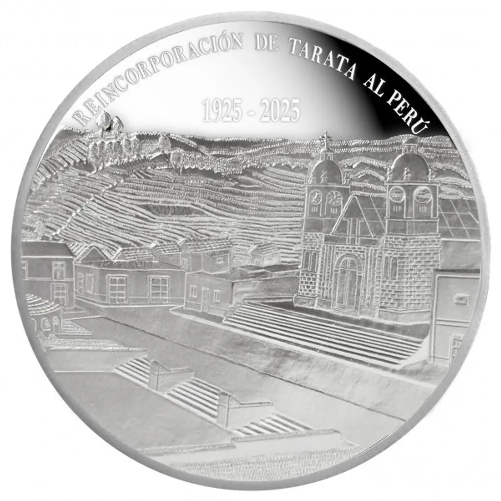 Moneda de plata por el centenario de la reincorporación de la provincia de Tarata