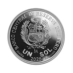 Moneda de plata por el bicentenario del Diario Oficial El Peruano