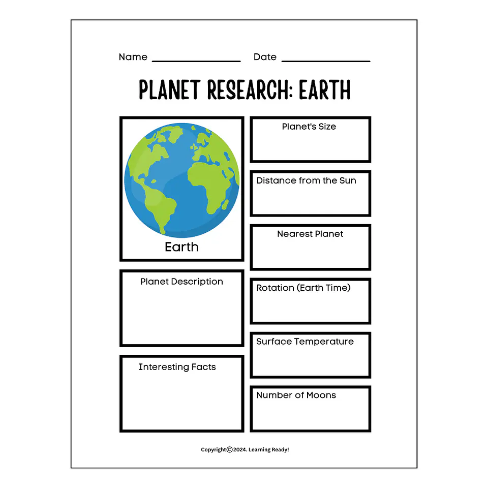 Planet Research: Earth 1