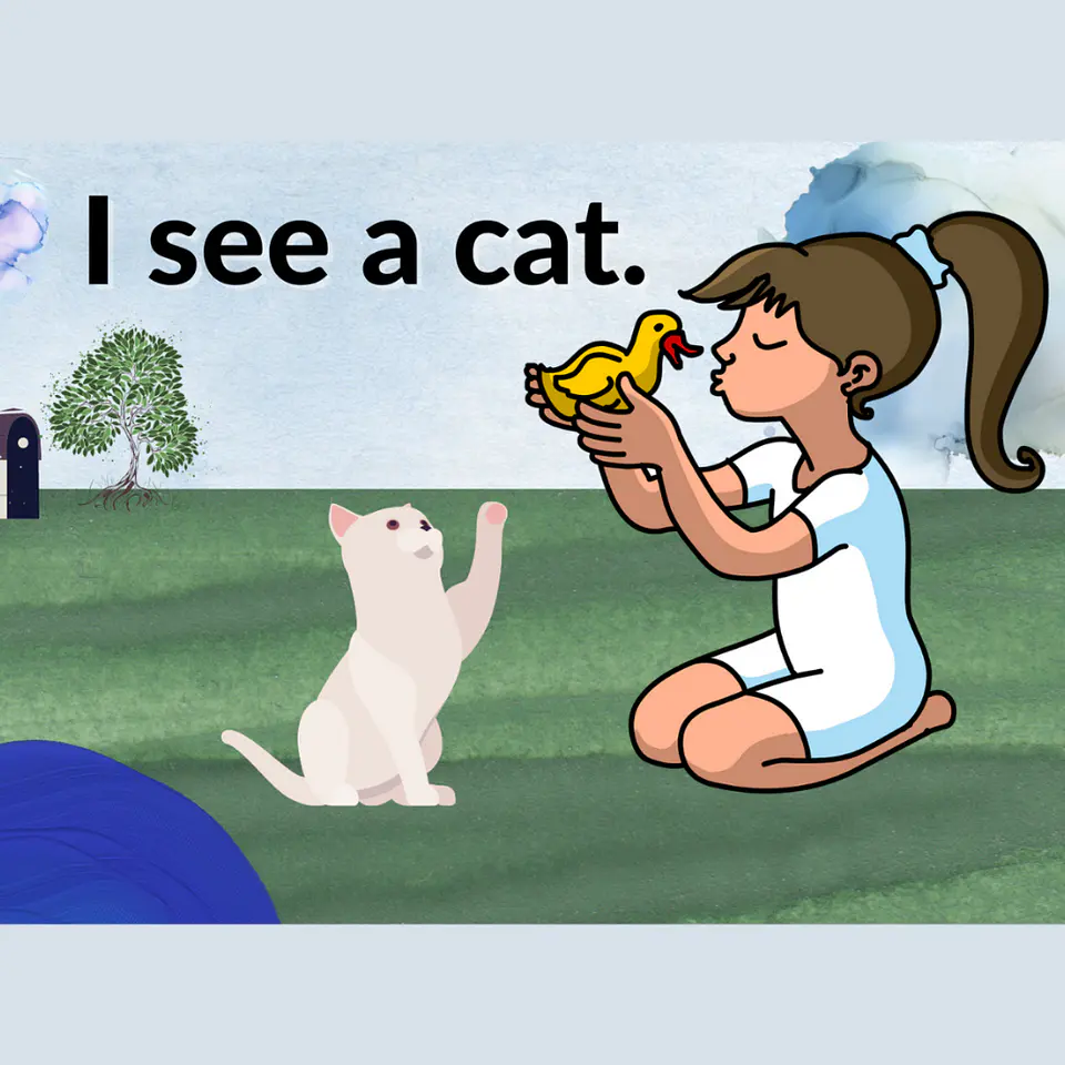 I See Sight Words: Cat Leveled Readers (Worksheets Included) 2