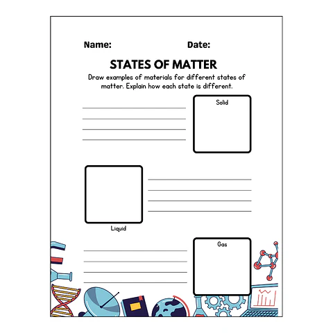 States of Matter Worksheet